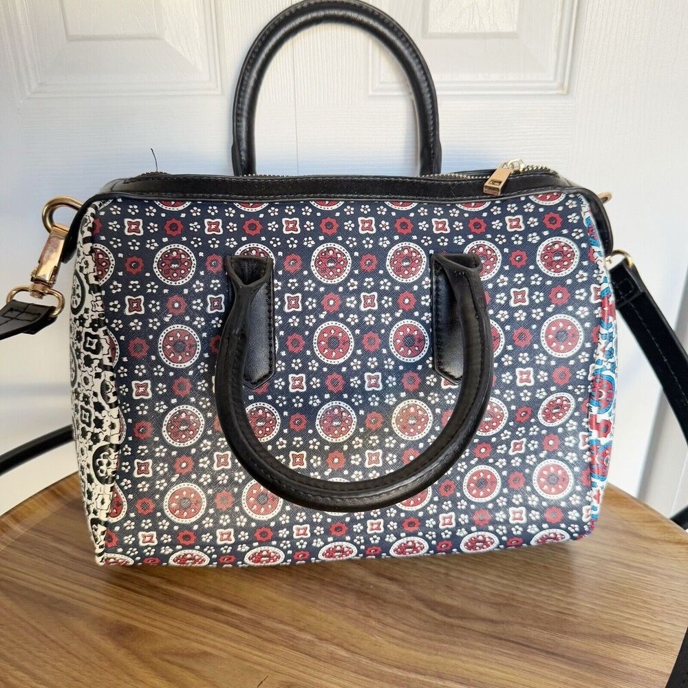 FAUX LEATHER TOPSHOP BOWLING BAG FLORAL - Picture 13 of 16
